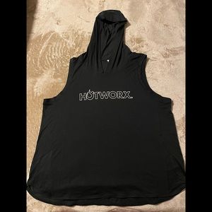 NWOT HOTWORX Women’s Flowy Hooded Mesh Panel Muscle Tee 3X
